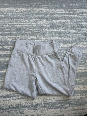 Nike Light Gray Sweatpant Joggers with thick waistband